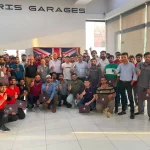 MG Motor Pakistan dealership technicians receiving hands-on hybrid vehicle battery training as part of nationwide after-sales readiness for MG HS Hybrid+ and MG HS Super Hybrid.